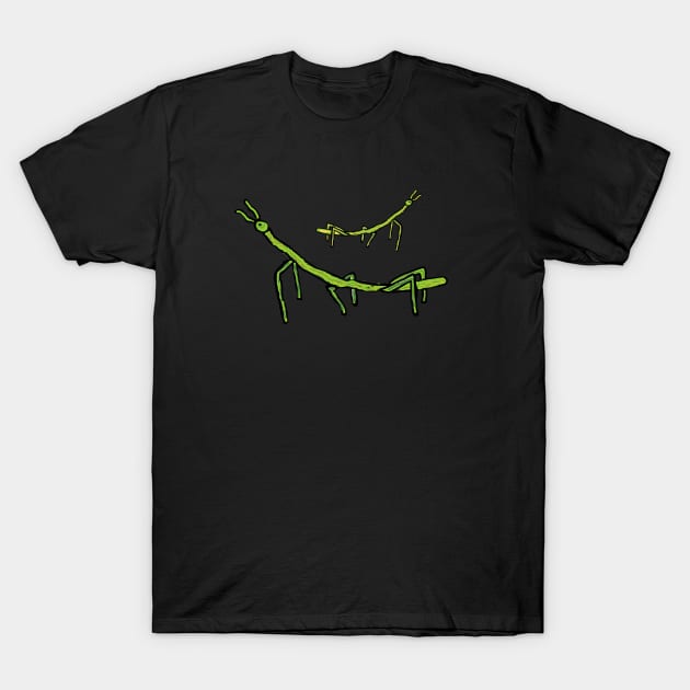 Stick Bug Insect T-Shirt by Mark Ewbie